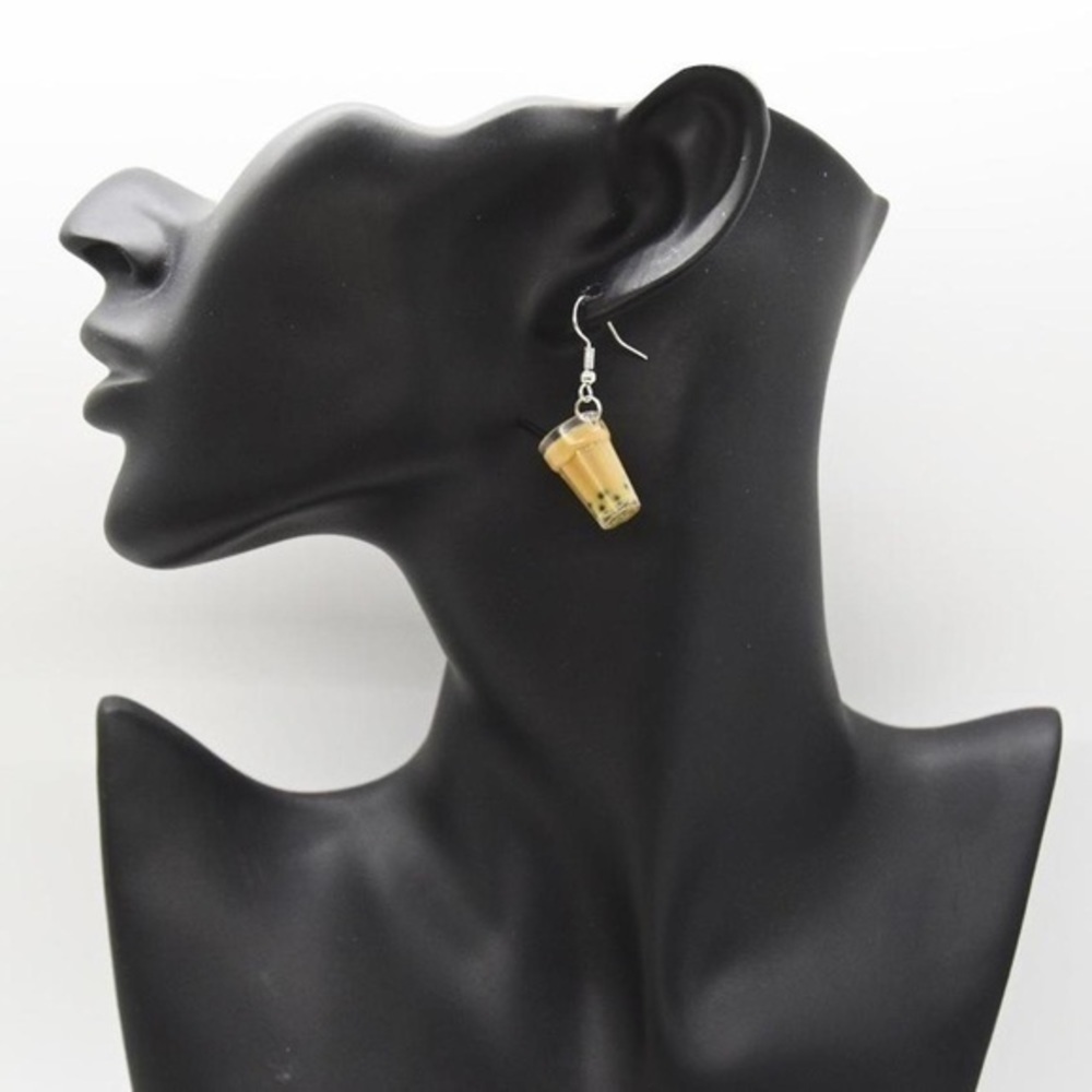 Boba Tea Earrings - Picture 4 of 4